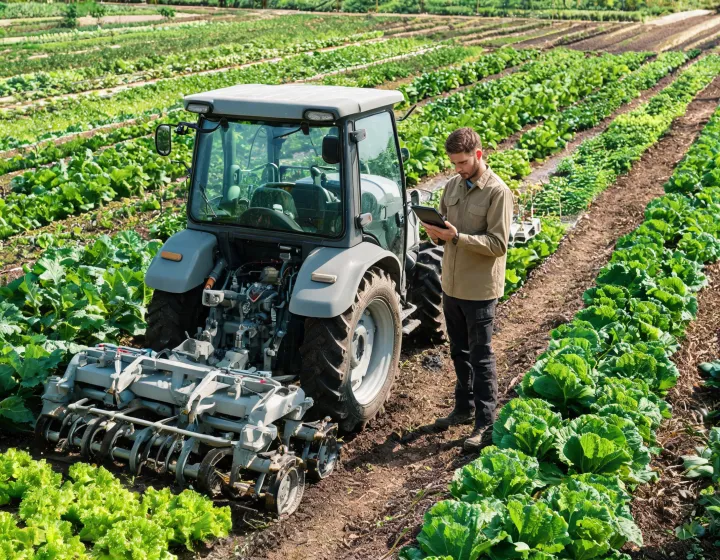 Subcompact tractor with agricultural control planning